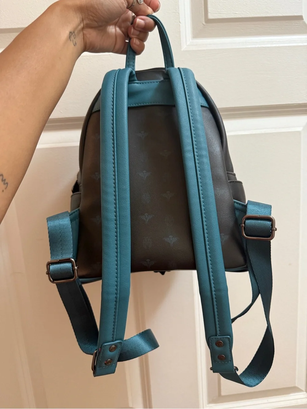 Loungefly Haunted Mansion Mini Backpack in Black & Teal Accents
